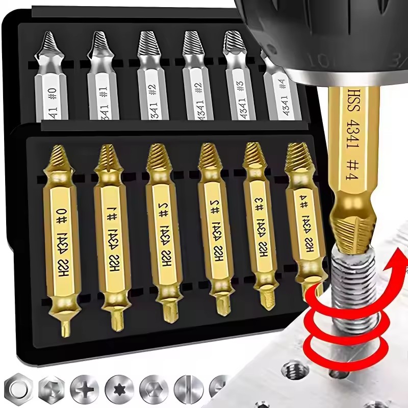 손상된 나사 제거 드릴 비트 세트, 벗겨진 나사/볼트  - Drill Bits 리뷰 및 가격