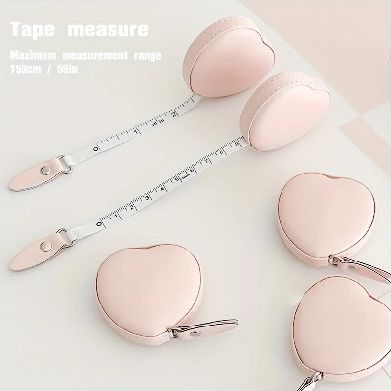 1개 다기능 PU 가죽 핑크 러브 소형 줄자 - 가정용 - Tape Measure 리뷰 및 가격
