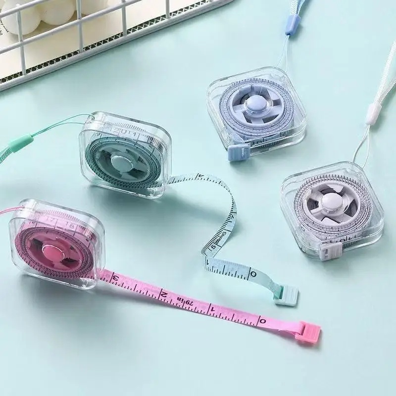 귀여운 마카롱 색상 미니 줄자, 포켓형 수축식 부드러운 - Tape Measure 리뷰 및 가격