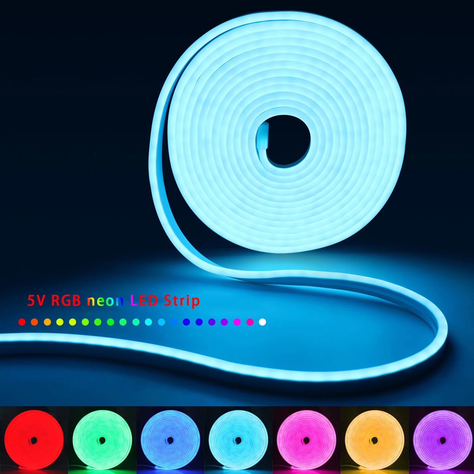 1-5m RGB LED 네온 스트립 라이트 5V USB - Led Strip Lights 리뷰 및 가격